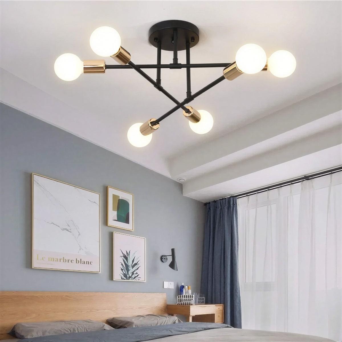 STELLARA – Modern Sputnik Ceiling Light in an Elegant Star Design