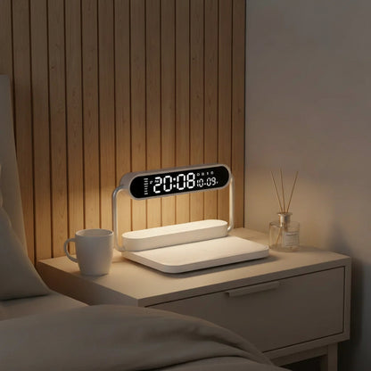 Moderne 3-in-1 Nachtlampe - LED Nachtlicht für Kinder mit Touch-Dimmer und kabelloser Aufladung 0