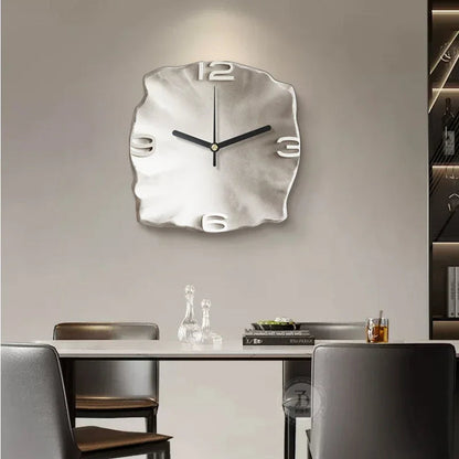 StoneAura – Modern Sandstone Wall Clock with 3D Relief & Silent Quartz Technology