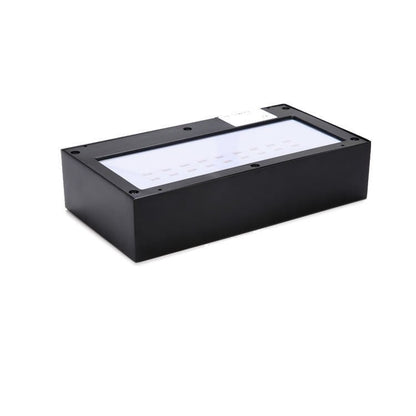 Moderne LED-Wandlampe Schwarz - Solarbetriebene Wandleuchte mit Ober- und Unterlicht, IP44, 200 Lumen für Außenbereiche 1