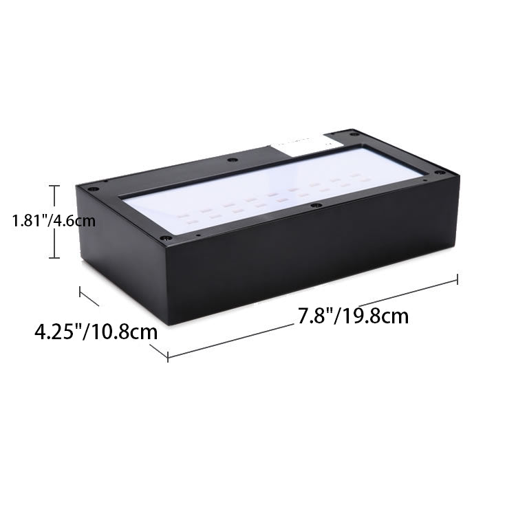 Moderne LED-Wandlampe Schwarz - Solarbetriebene Wandleuchte mit Ober- und Unterlicht, IP44, 200 Lumen für Außenbereiche 6