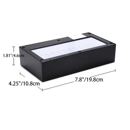 Moderne LED-Wandlampe Schwarz - Solarbetriebene Wandleuchte mit Ober- und Unterlicht, IP44, 200 Lumen für Außenbereiche 6