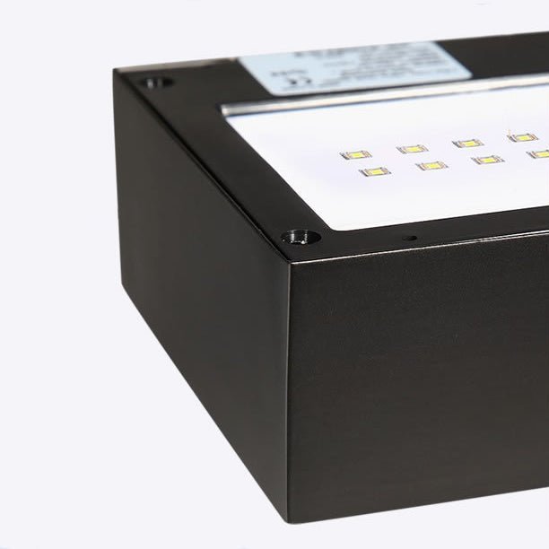 Moderne LED-Wandlampe Schwarz - Solarbetriebene Wandleuchte mit Ober- und Unterlicht, IP44, 200 Lumen für Außenbereiche 7