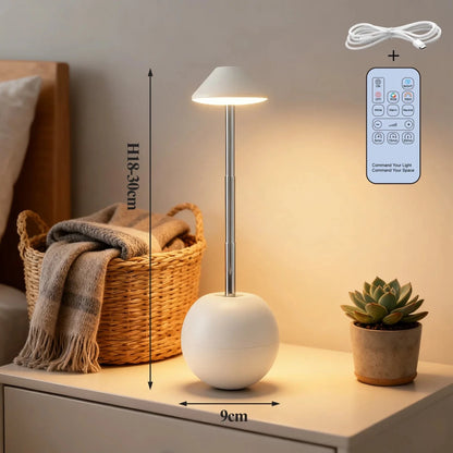 Moderne LED Nachttischlampe mit Fernbedienung und Ladefunktion für Schlafzimmer 8