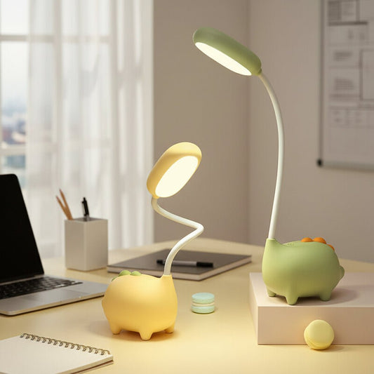 Moderne LED Tischlampe - Farbenfrohe Tischleuchte für Schlafzimmer und Wohnzimmer, Energieeffizient, Kompakt, USB-Betrieb 2