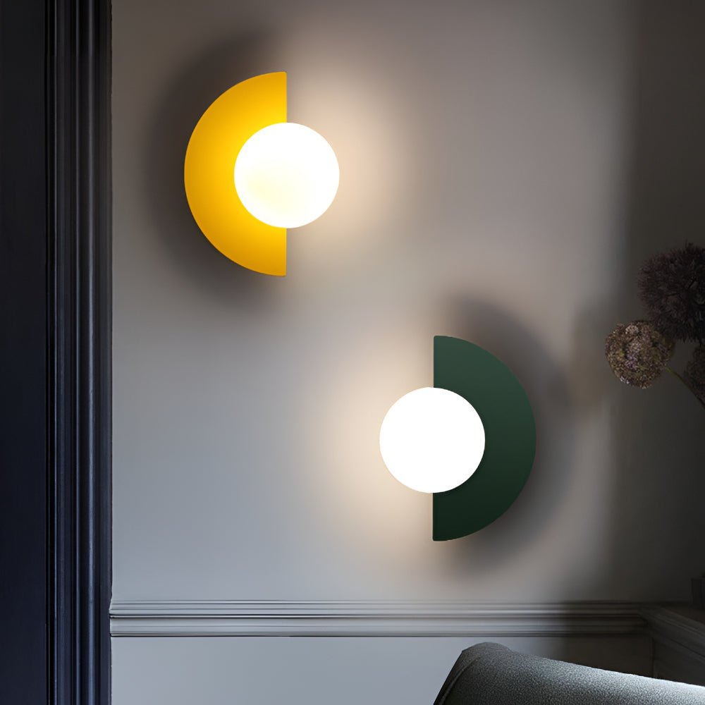 Moderne LED Wandleuchte Halbkreis für Stilvolle Innenräume - Akzentbeleuchtung 1
