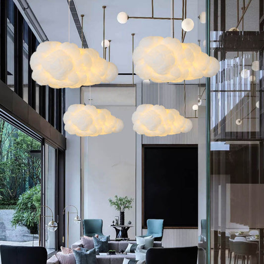LUMINA DUO - Modern pendant light with two white shades for stylish bedroom lighting