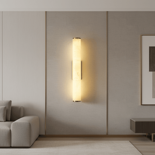 Moderne Wandleuchte Innen im Spanischen Marmorstil mit Warmweißem LED-Licht 0