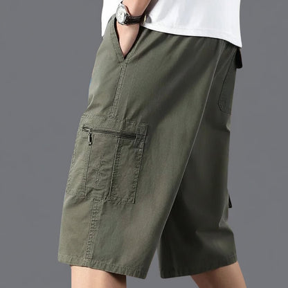 Modische Herren Shorts aus Baumwolle mit Reißverschluss & Taschen – Bequeme Kurze Hosen Männer für Sport & Freizeit 4
