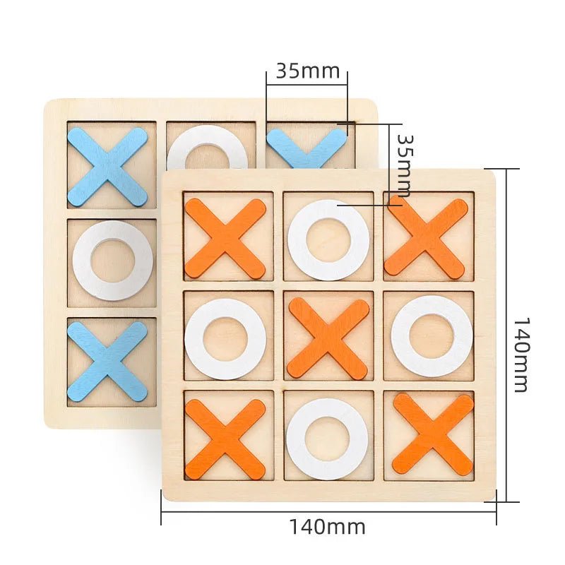 THINKTILES – Montessori 3D Schach- & Formenpuzzle aus Holz für Kinder ab 3