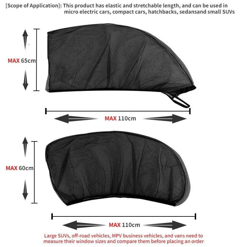 Mückenschutzfenster für Autos - Effektiver UV-Schutz & Optimale Sicht 1
