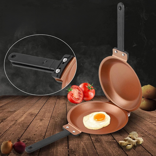 FlipEase Pan - Turning pan with non-stick coating for effortless & low-fat cooking