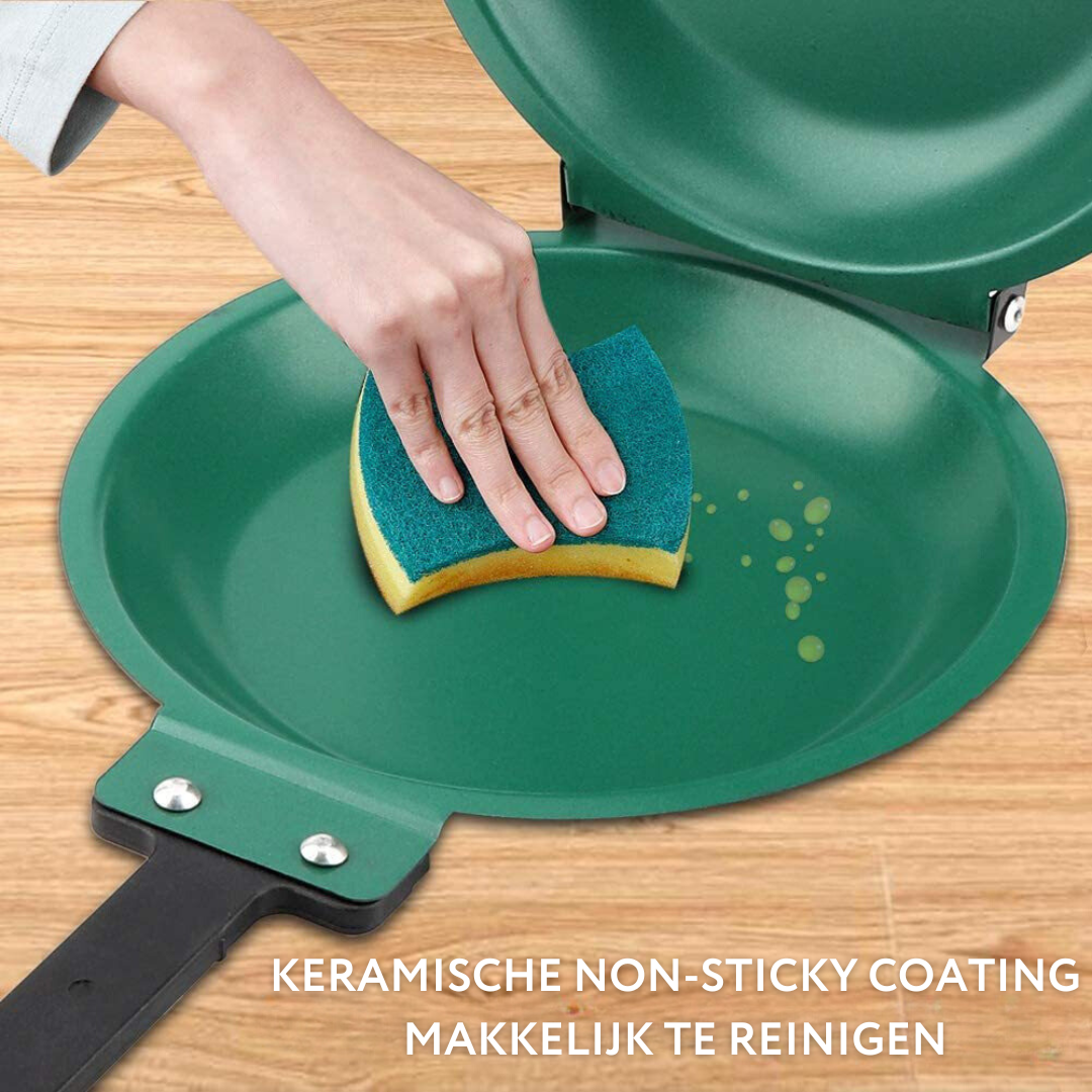 Sartén FlipEase – Sartén volteadora con recubrimiento antiadherente para cocinar sin esfuerzo y con poca grasa