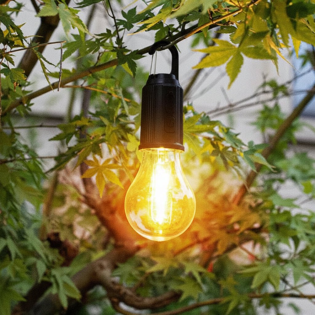 Multifunktionale Solar Campinglampe mit 3 Beleuchtungsmodi & Tragbarem Design 0