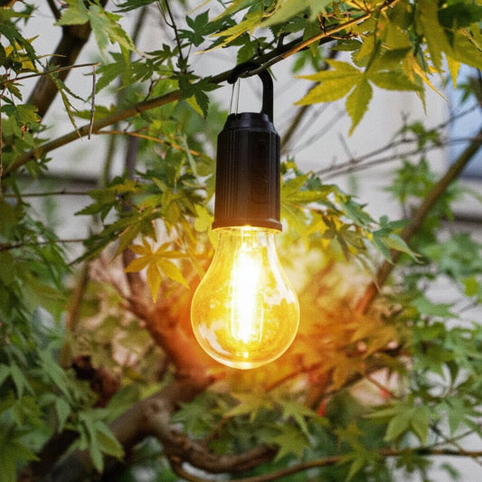Multifunktionale Solar Campinglampe mit 3 Beleuchtungsmodi & Tragbarem Design 0