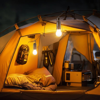Multifunktionale Solar Campinglampe mit 3 Beleuchtungsmodi & Tragbarem Design 3