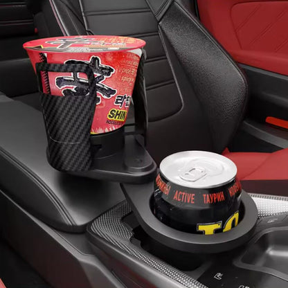 CUPSWIVEL - 360° swivelling car cup holder for double drinks