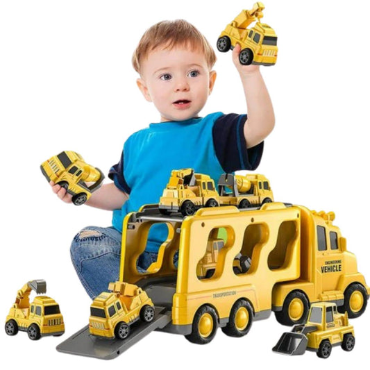 CityMover Toy City Transporter – Transporter with Light, Sound & Storage (incl. Cars, from 3 years)
