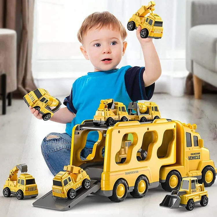 CityMover Toy City Transporter – Transporter with Light, Sound & Storage (incl. Cars, from 3 years)