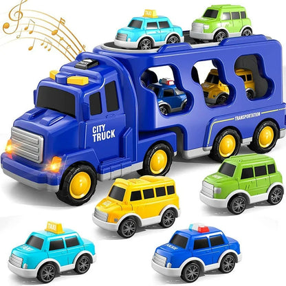 CityMover Toy City Transporter – Transporter with Light, Sound & Storage (incl. Cars, from 3 years)