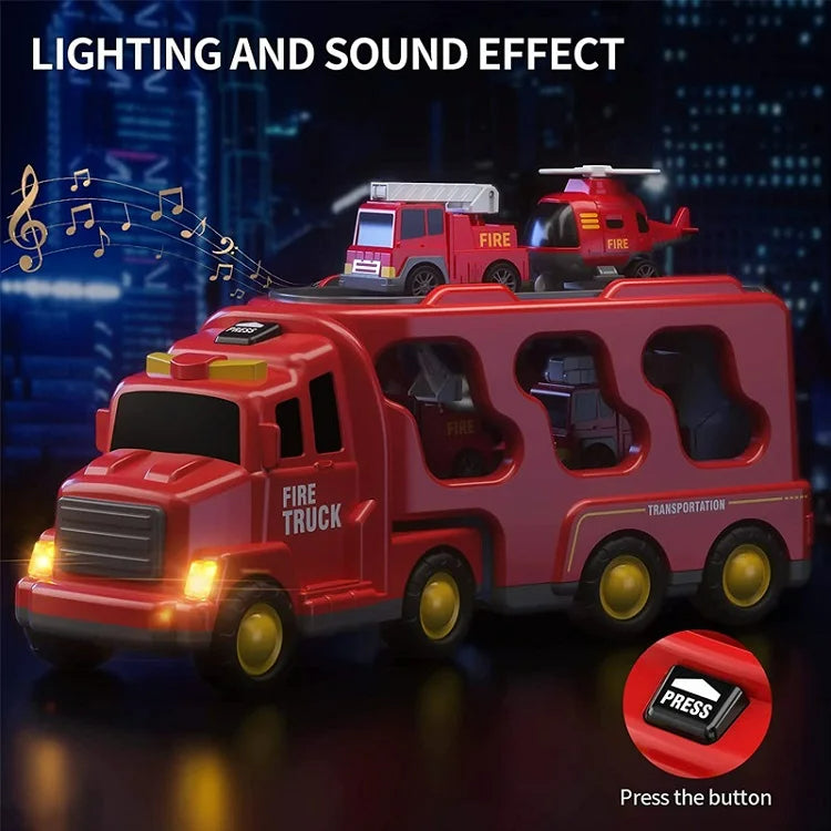 CityMover Toy City Transporter – Transporter with Light, Sound & Storage (incl. Cars, from 3 years)