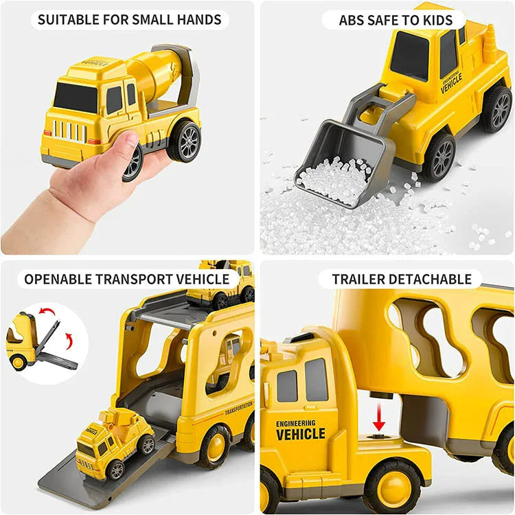 CityMover Toy City Transporter – Transporter with Light, Sound & Storage (incl. Cars, from 3 years)