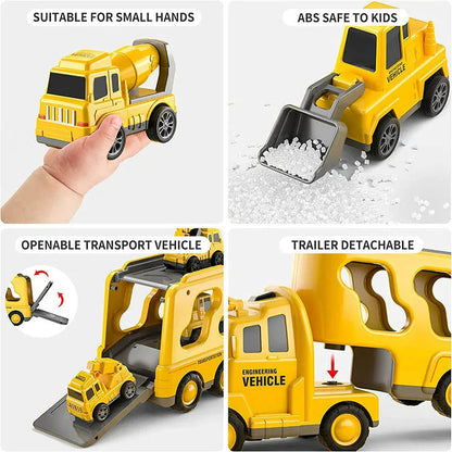 CityMover Toy City Transporter – Transporter with Light, Sound & Storage (incl. Cars, from 3 years)