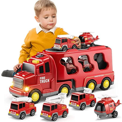 CityMover Toy City Transporter – Transporter with Light, Sound & Storage (incl. Cars, from 3 years)