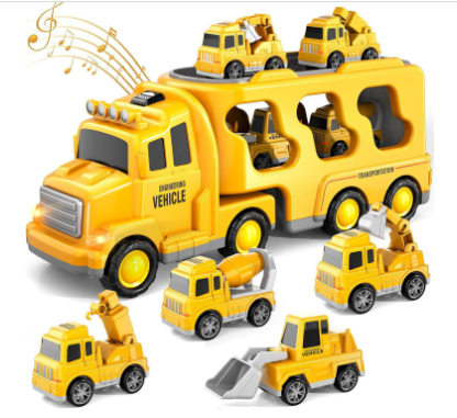 CityMover Toy City Transporter – Transporter with Light, Sound & Storage (incl. Cars, from 3 years)