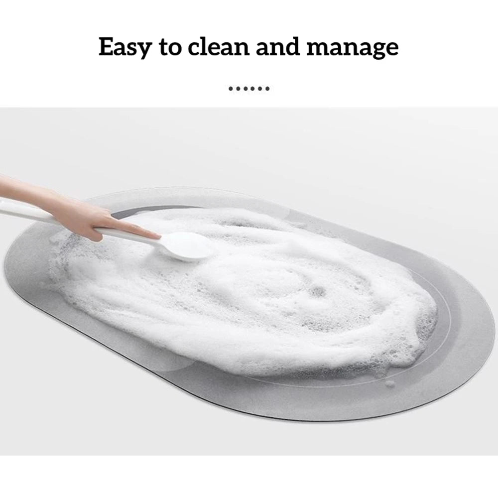 NEATRA CLEANLY – Schnelltrocknende Kieselgur-Badematte für rutschfesten Badekomfort 5