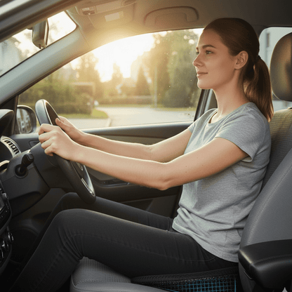 NERVEEASE – Autositzkissen aus Memory-Schaum zur Linderung von Ischiasbeschwerden und Unterstützung des unteren Rückens 1