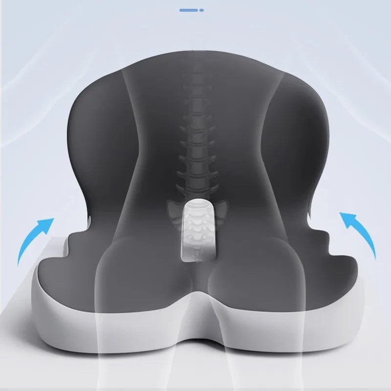 NERVOCALM – Rutschfestes Sitzkissen aus Memory-Schaum zur Druckentlastung und Linderung von Ischiasbeschwerden 3