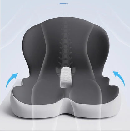 NERVOCALM – Rutschfestes Sitzkissen aus Memory-Schaum zur Druckentlastung und Linderung von Ischiasbeschwerden 3