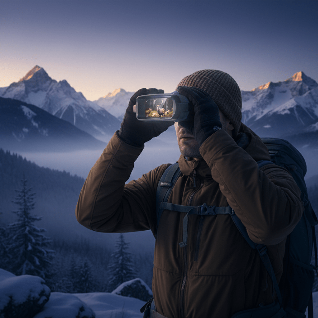 NIGHTRANGER – 4K-Nachtsichtgerät – 8-facher Zoom & 600 m Reichweite, wetterfestes Fernglas 2