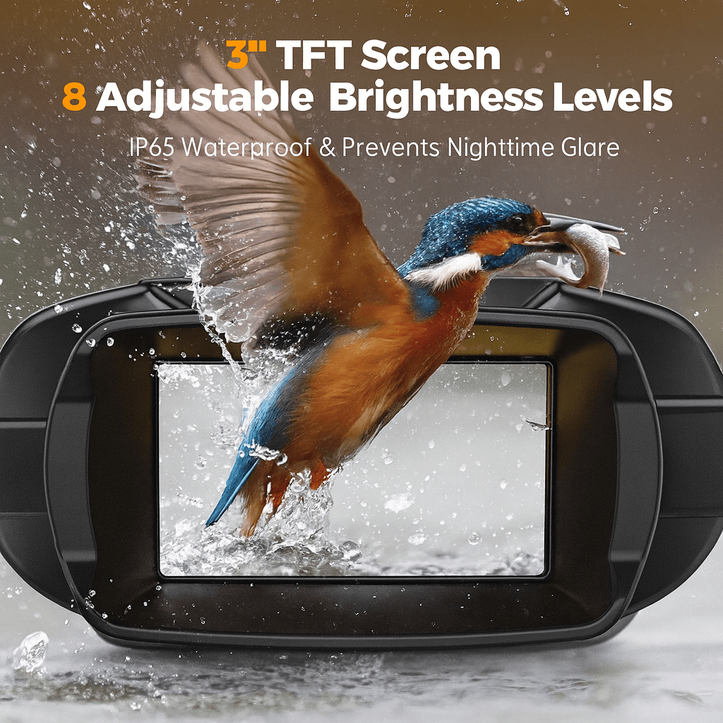 NIGHTRANGER – 4K-Nachtsichtgerät – 8-facher Zoom & 600 m Reichweite, wetterfestes Fernglas 5