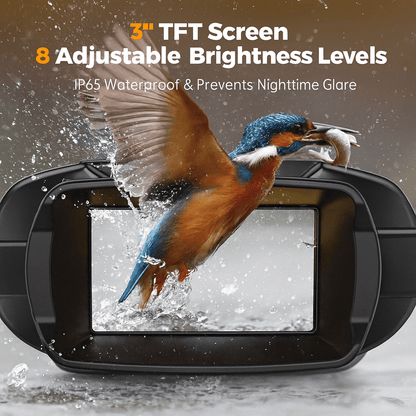 NIGHTRANGER – 4K-Nachtsichtgerät – 8-facher Zoom & 600 m Reichweite, wetterfestes Fernglas 5