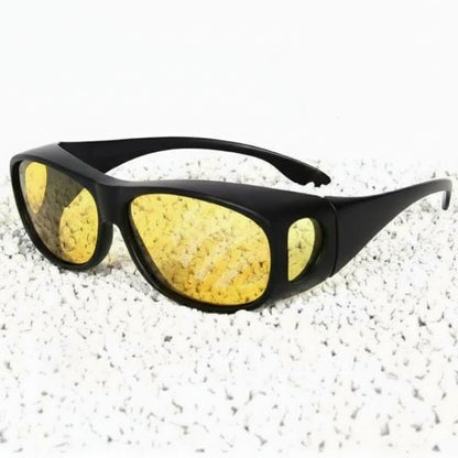 CLARIVUE – lunettes de nuit avec verres HD et protection anti-éblouissement pour une conduite sûre la nuit