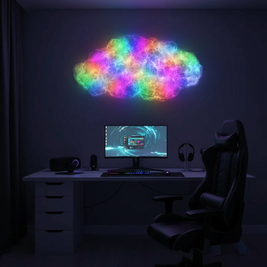 NIMBUSYNC – Intelligente LED-Wolkenleuchte für musikreaktives Ambiente 0