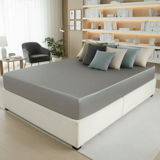 NOBLESILK – Luxuriöses Spannbettlaken aus Maulbeerseide für kühlen, atmungsaktiven Schlaf 0