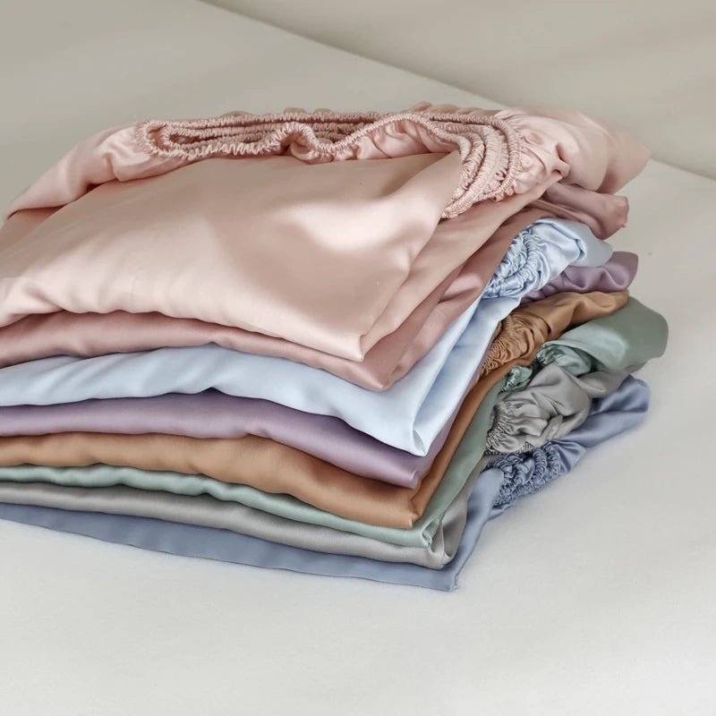 NOBLESILK – Luxuriöses Spannbettlaken aus Maulbeerseide für kühlen, atmungsaktiven Schlaf 1