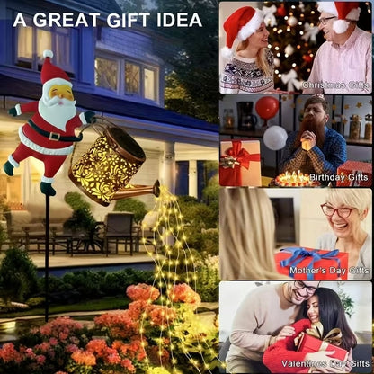 NOELFLOW – Solarlaterne in Form einer Weihnachtsmann-Gießkanne für eine warme Weihnachtsstimmung im Garten 5