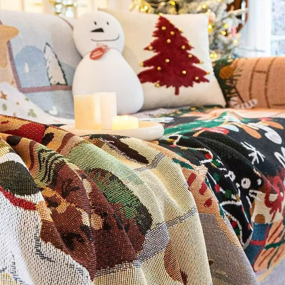 NOELNEST – Weicher Jacquard-Strick-Sofabezug, waschbar 5