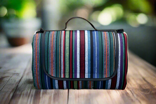 CAMPVIBE BLANKET - Waterproof picnic mat in ethnic style for camping & outdoor comfort