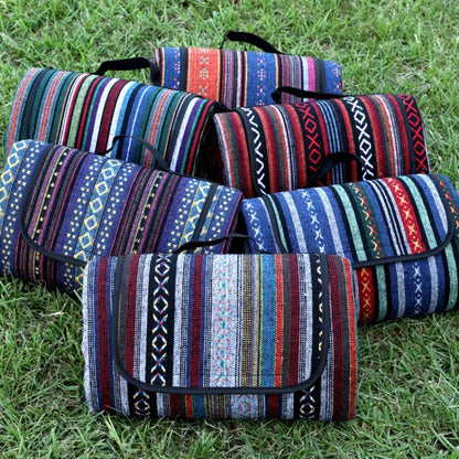 CAMPVIBE BLANKET - Waterproof picnic mat in ethnic style for camping & outdoor comfort