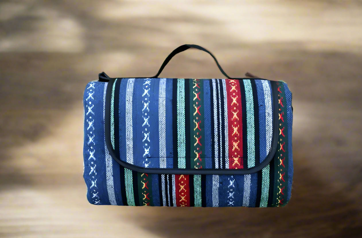 CAMPVIBE BLANKET - Waterproof picnic mat in ethnic style for camping & outdoor comfort