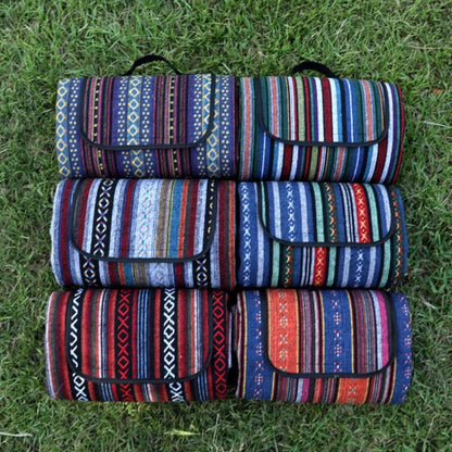 CAMPVIBE BLANKET - Waterproof picnic mat in ethnic style for camping & outdoor comfort