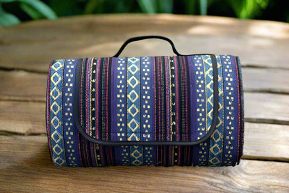 CAMPVIBE BLANKET - Waterproof picnic mat in ethnic style for camping & outdoor comfort