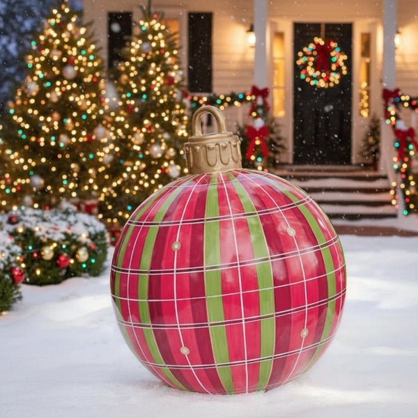 NORDICGLOBE – Große, wetterfeste Weihnachtskugeln für die Innen- und Außendekoration 3