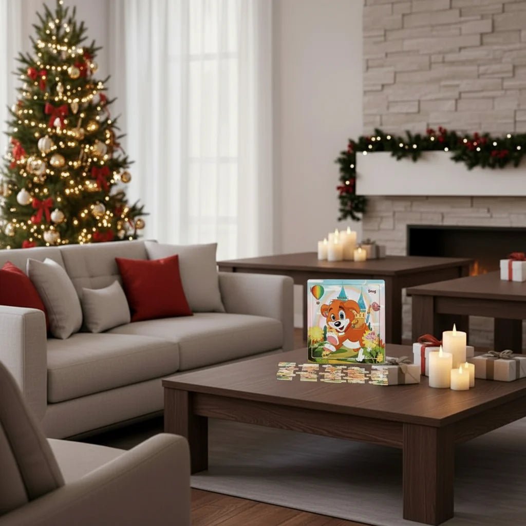 MINICRAFTO – 3D Holzpuzzle für Tiere & Fahrzeuge zur frühkindlichen Förderung