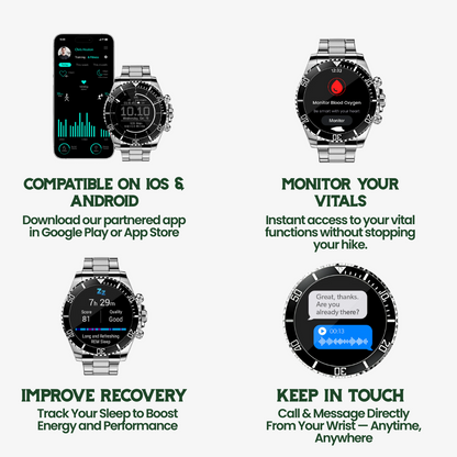 Nexos Pro – Taktische Smartwatch mit GPS & Gesundheitsüberwachung